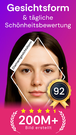 Gesichtsform KI - Face Rating Bildschirmfoto 9