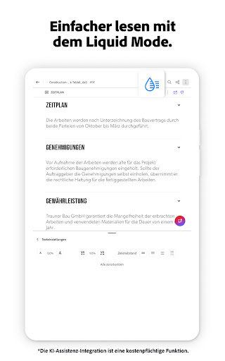 Adobe Acrobat Reader für PDF Bildschirmfoto 1
