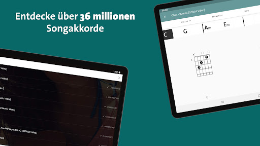 Chordify: Akkorde & Stimmgerät Bildschirmfoto 1