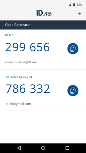 ID.me Authenticator Bildschirmfoto 1