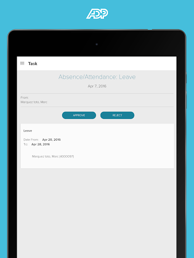 ADP Mobile Solutions Bildschirmfoto 7