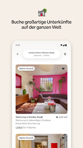 Airbnb Bildschirmfoto 1