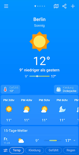 Wetter & Regen - Weather Sky Bildschirmfoto 14