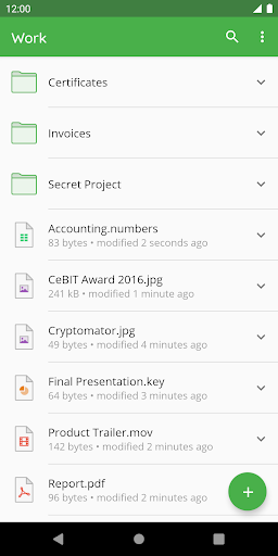Cryptomator Bildschirmfoto 3
