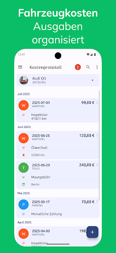 Fuelio: Tanken App,Fahrtenbuch Bildschirmfoto 1