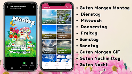 Wochentage Bilder mit Sprüche Bildschirmfoto 2