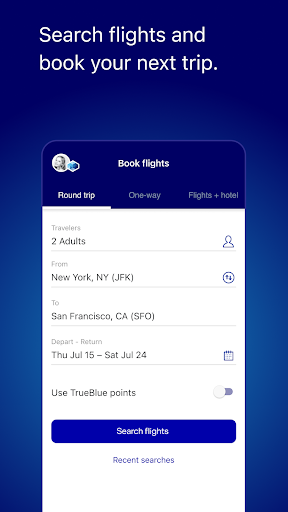 JetBlue - Book & manage trips Bildschirmfoto 3