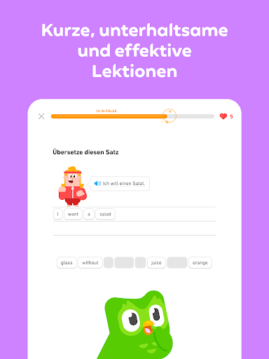Duolingo: Sprachen & Schach Bildschirmfoto 2