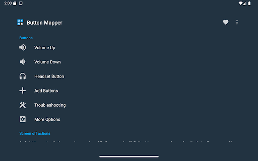 Button Mapper: Remap your keys Bildschirmfoto 1