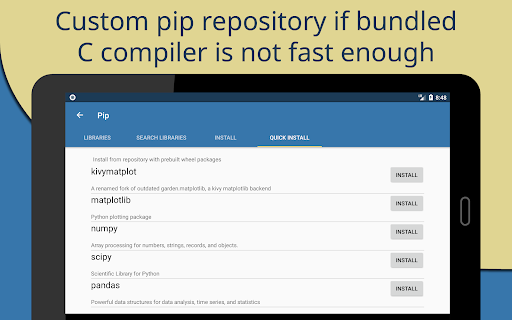Pydroid 3 - IDE for Python 3 Bildschirmfoto 8