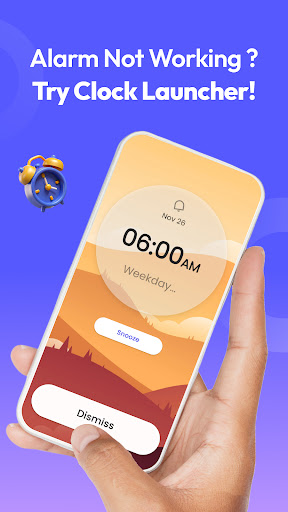 Alarm Clock Launcher Bildschirmfoto 1