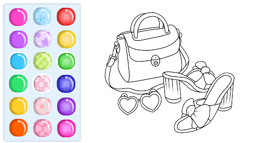 Glitter Beauty Coloring Pages Bildschirmfoto 9