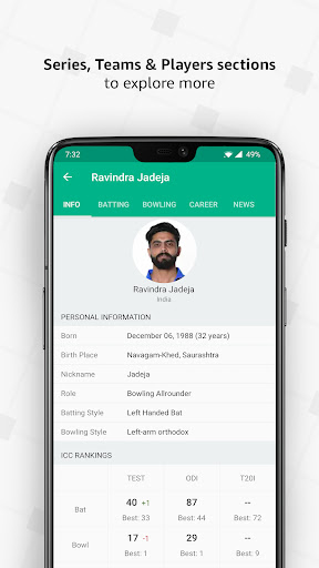 Cricbuzz - Live Cricket Scores Bildschirmfoto 6