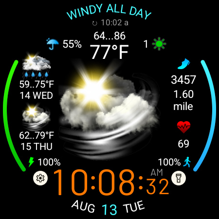 Weather watch face W5.5 Bildschirmfoto 23