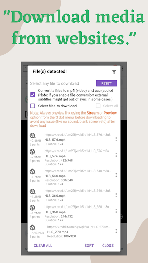 1DM+: Browser & Video Download Bildschirmfoto 5