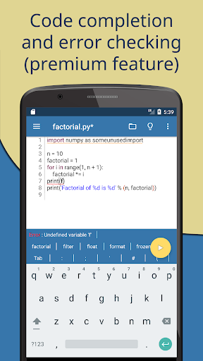 Pydroid 3 - IDE for Python 3 Bildschirmfoto 6