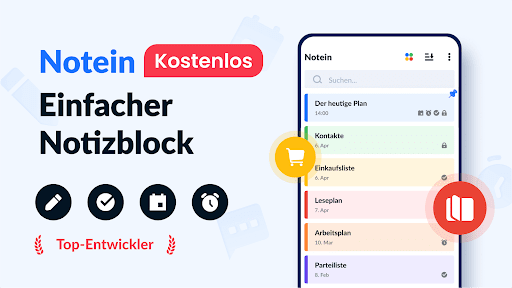 Notizen, Notizblock - Notein Bildschirmfoto 2