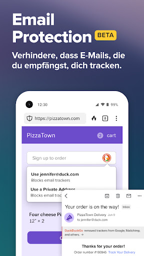 DuckDuckGo Browser, Search, AI Bildschirmfoto 7