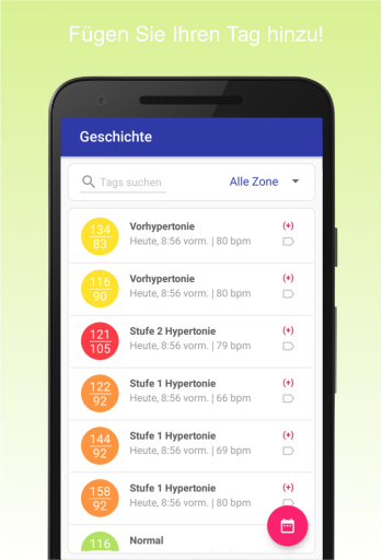Blutdruck-Tagebuch Bildschirmfoto 5
