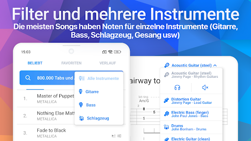 Songsterr Gitarren Tabs/Akkor. Bildschirmfoto 8