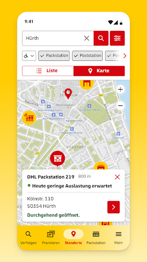 Post & DHL Bildschirmfoto 6