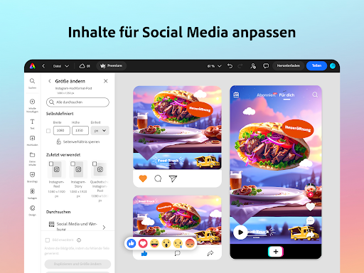 Adobe Express: KI Foto, Video Bildschirmfoto 17