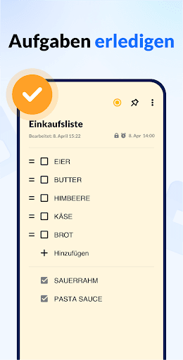 Notizen, Notizblock - Notein Bildschirmfoto 1