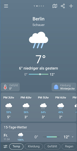 Wetter & Regen - Weather Sky Bildschirmfoto 18