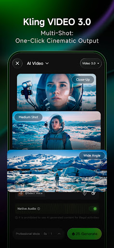 Kling AI: AI Image&Video Maker Bildschirmfoto 2