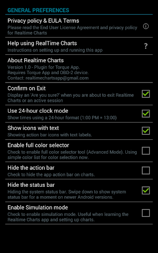Realtime Charts for Torque Pro Bildschirmfoto 3