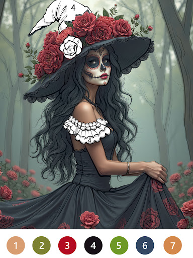 Macabre Color Paint By Number Bildschirmfoto 7