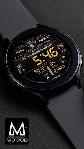 MD170B Digital watch face Bildschirmfoto 4