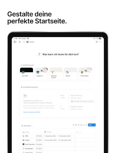 Notion: Notizen, Aufgaben, KI Bildschirmfoto 8