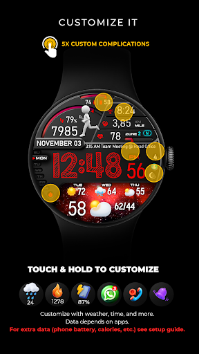 PER23 Digital Watch Face Bildschirmfoto 3