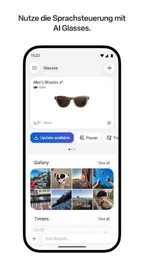 Meta AI – Assistent und Brille Bildschirmfoto 5