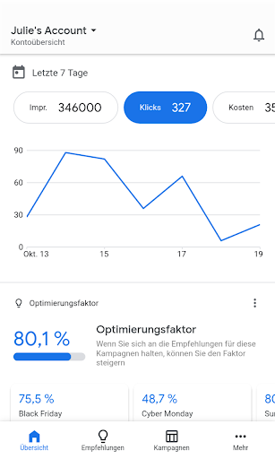 Google Ads Bildschirmfoto 1
