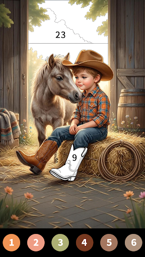 Wild West Color by Number Book Bildschirmfoto 9