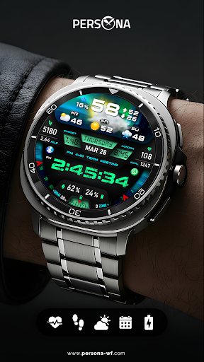 PER27 Digital Watch Face Bildschirmfoto 9