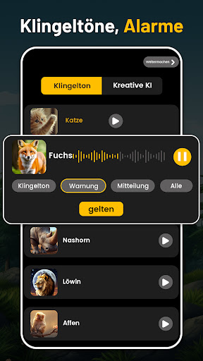 Tierklingeltöne Bildschirmfoto 1