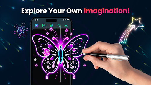 Magic Doodle: Glow Art Drawing Bildschirmfoto 10