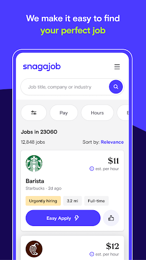 Snagajob - Jobs Hiring Now Bildschirmfoto 2