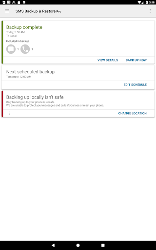 SMS Backup & Restore Pro Bildschirmfoto 10