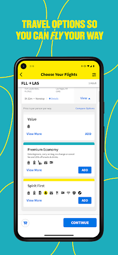 Spirit Airlines Bildschirmfoto 4