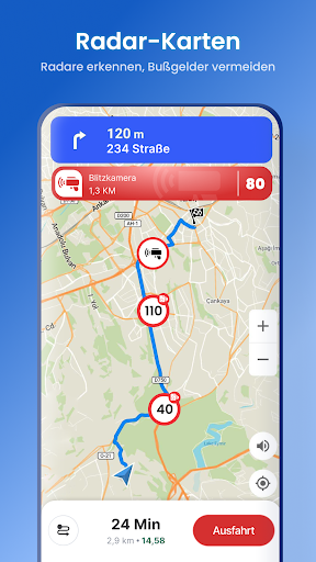 Satellitenansicht – Radar Bildschirmfoto 1