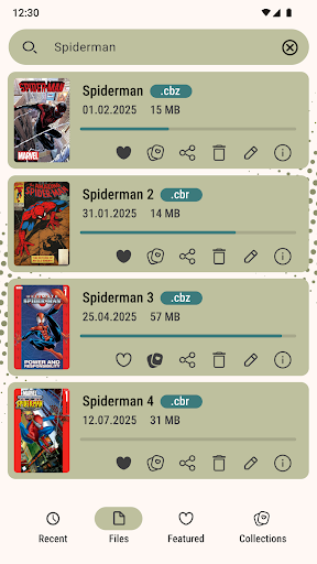 Comic-Leser (cbz/cbr) Bildschirmfoto 2