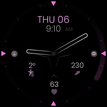 Minimal Black v30 Watch Face Bildschirmfoto 13