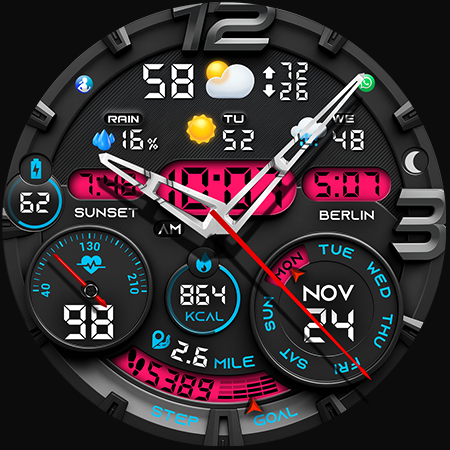 PER32 Ultra Hybrid Watch Face Bildschirmfoto 3