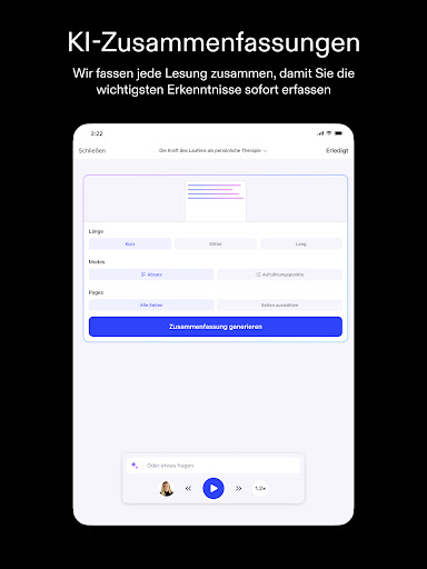 Speechify: KI-Vorlese-App Bildschirmfoto 4