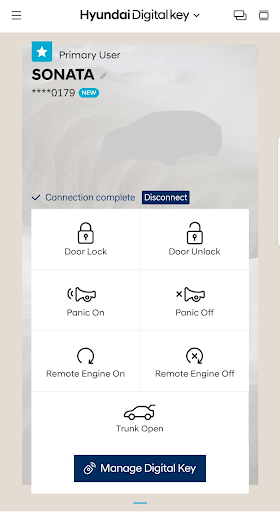 Hyundai Digital Key Bildschirmfoto 1