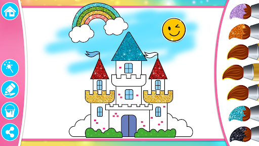 Prinzessin Färbung Glitter Bildschirmfoto 19